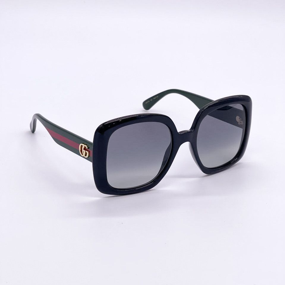 NEW GUCCI SUNGLASSES GG0713S 006 BLACK OVERSIZED WOMEN - 4