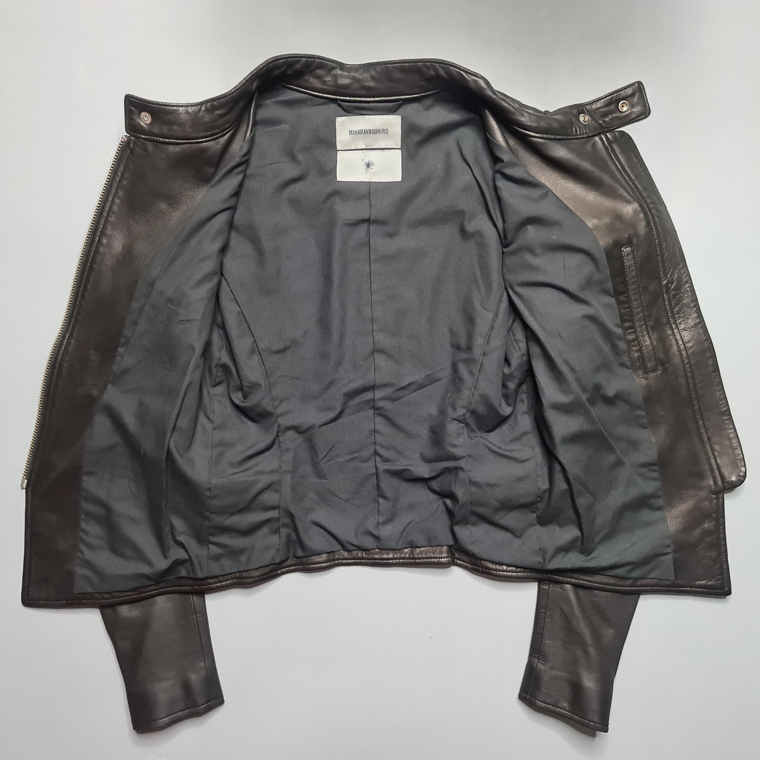 Miharayasuhiro - Archive Racer Leather Jacket (Womens) - 2