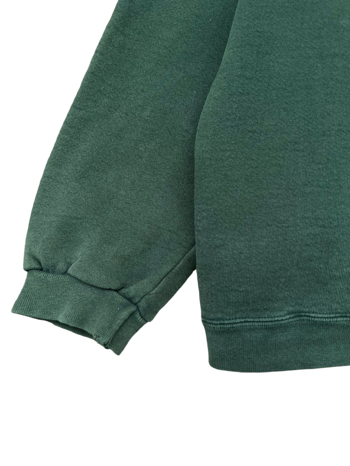 Vintage 90s Adidas Trefoil Biglogo Green Baggy Sweatshirt - 6