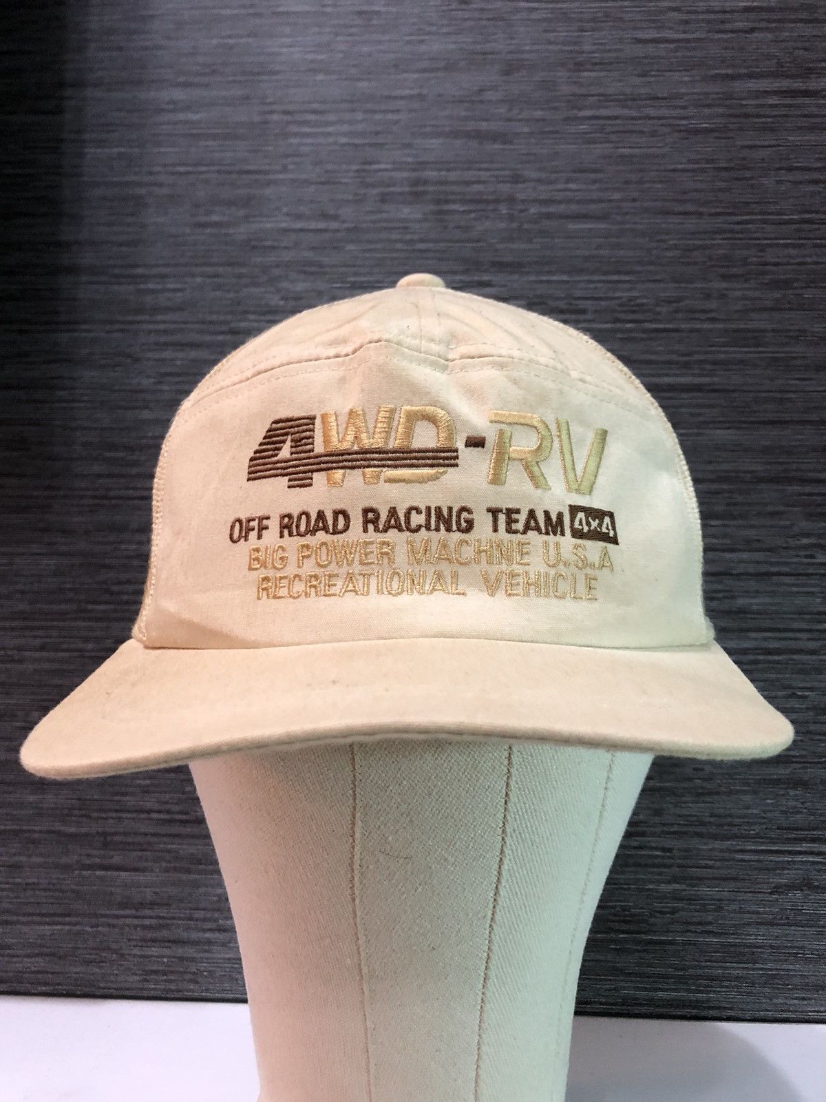 Vintage 4WD RV Racing Off Road Racing Team Hat Cap - 1