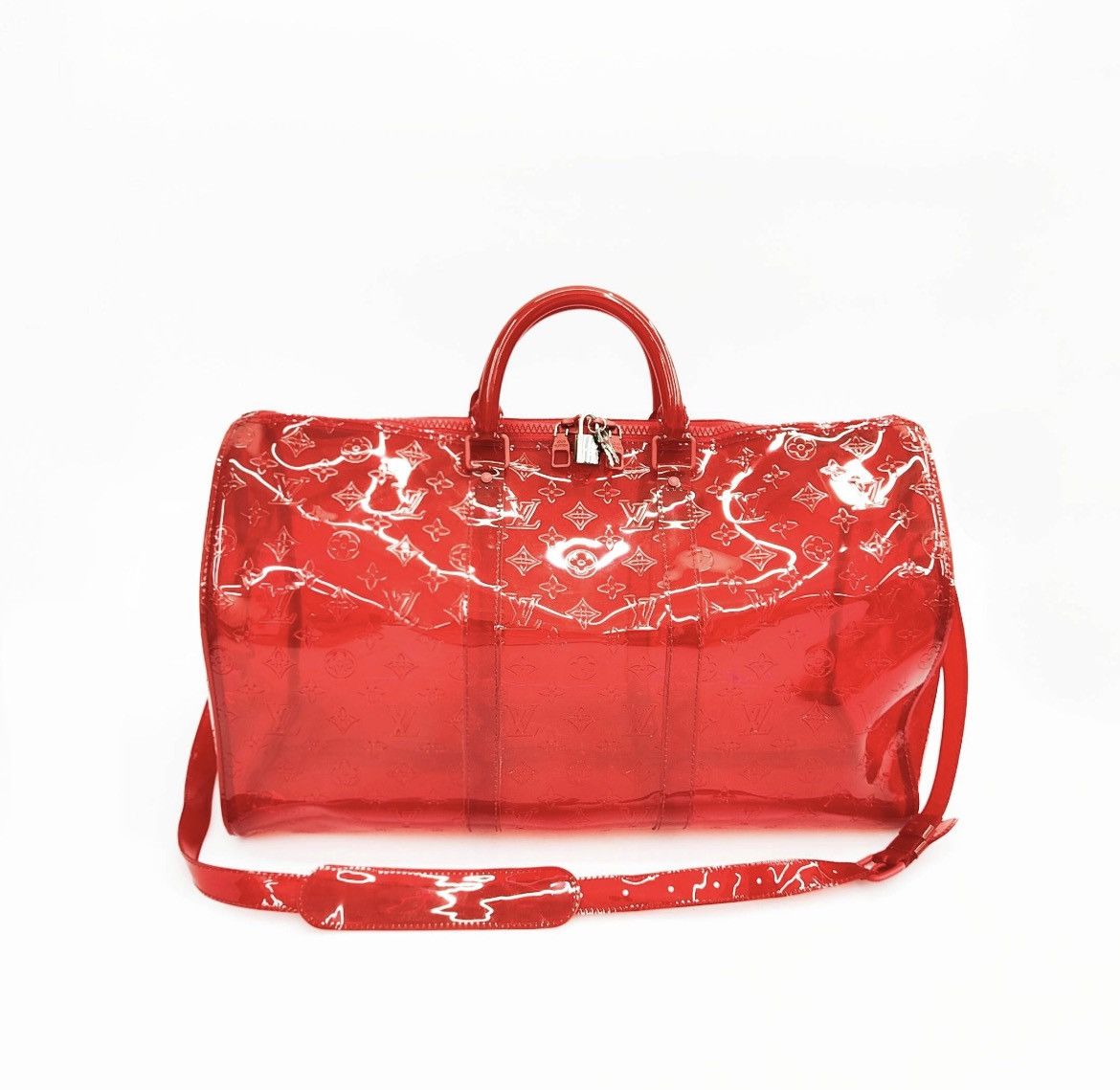 PVC keepall Bandouliere 50 red - 1