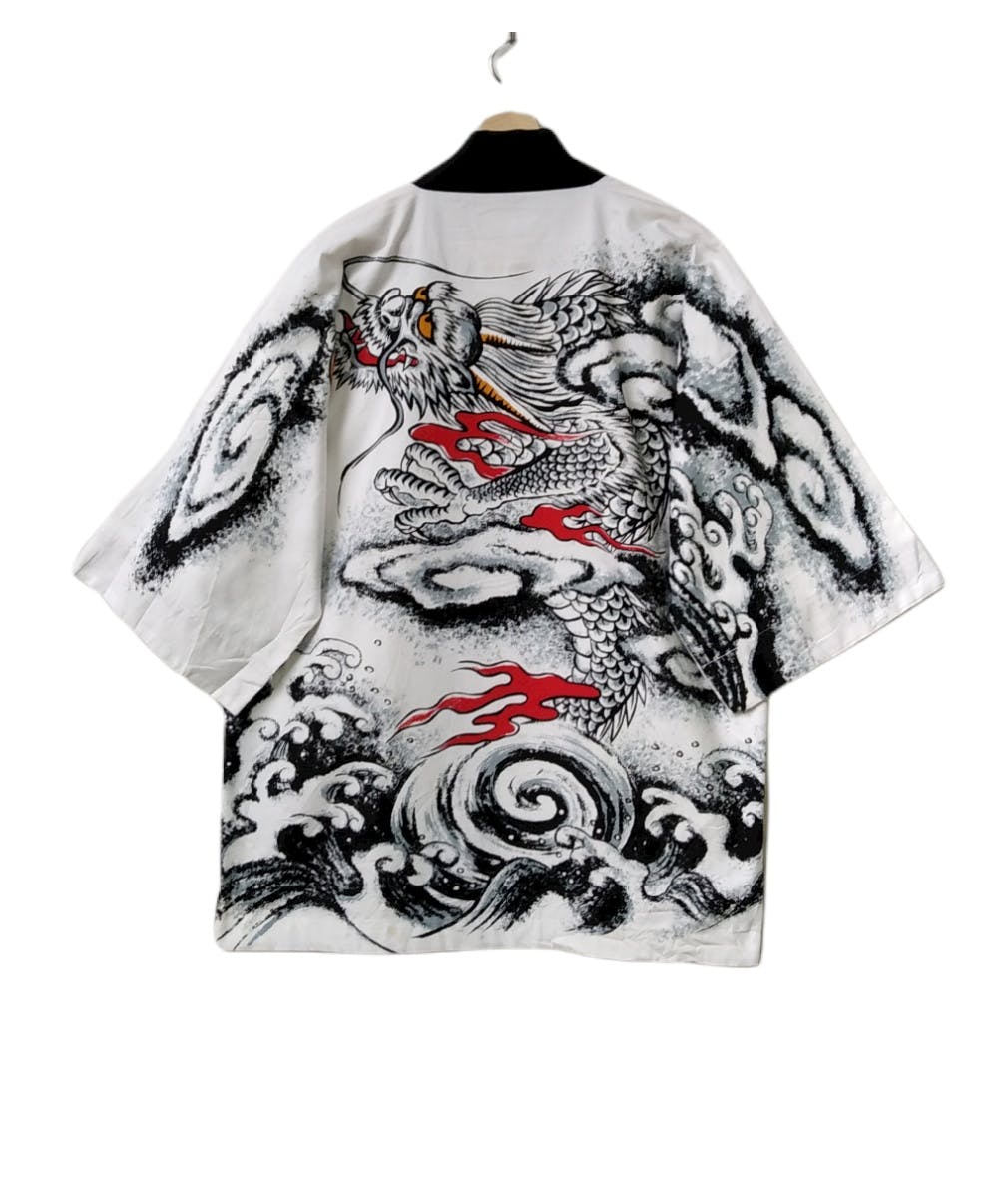 Vintage - Limited🔥Silk Kimono Japan Dragon Over Print Style - 1