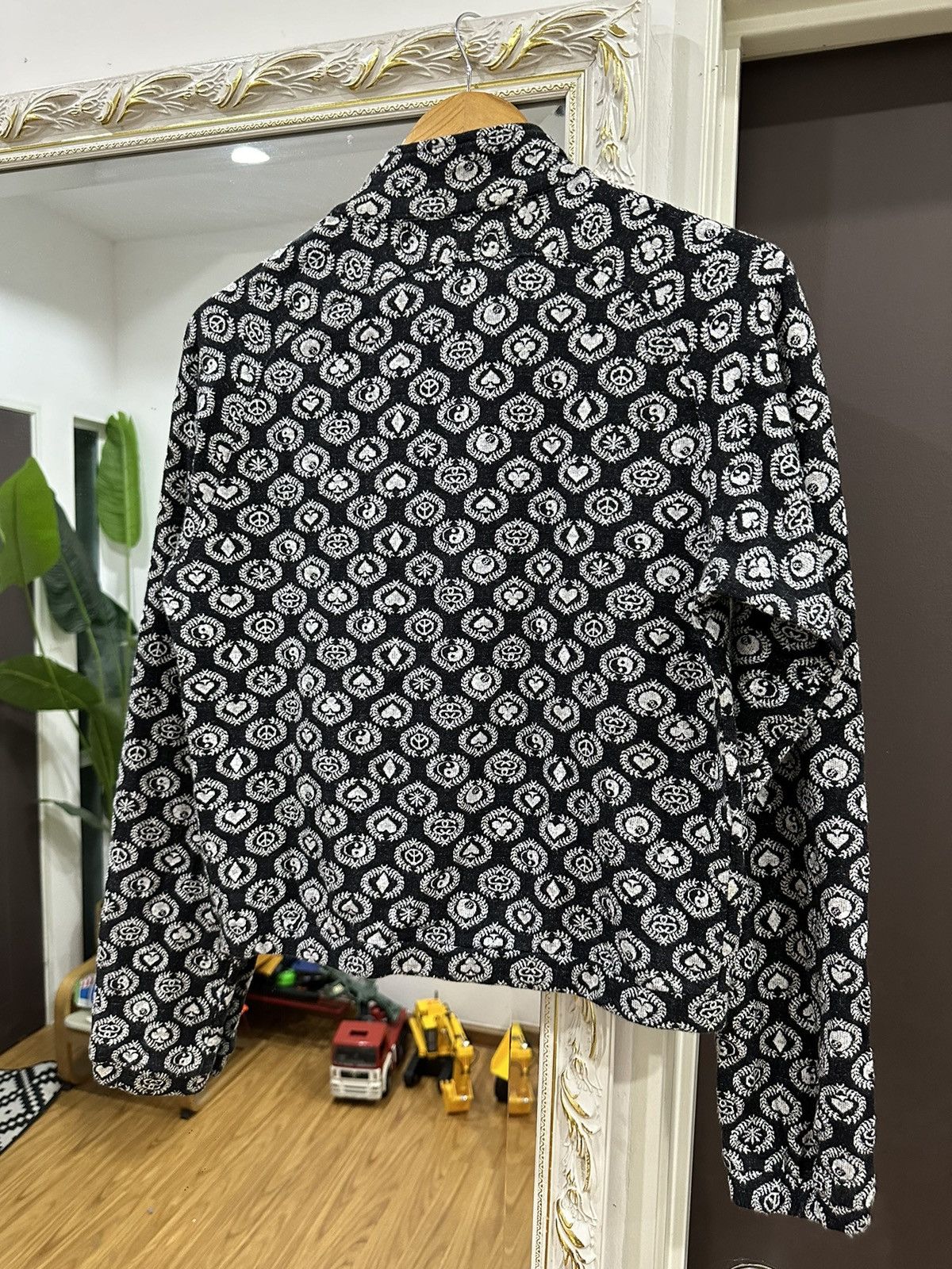 Stüssy Ol Yin Yang Black Jade Towel Zipper Jacket - 12