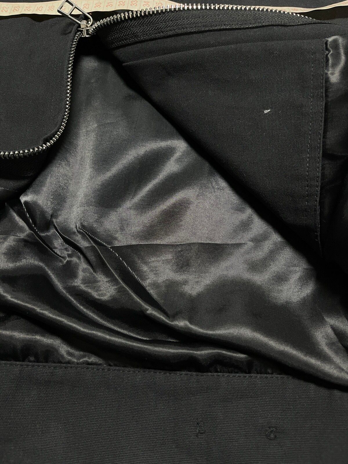Hype - Nodot Y2k Two Way Zipper Black Workwear Jacket Medium - 12
