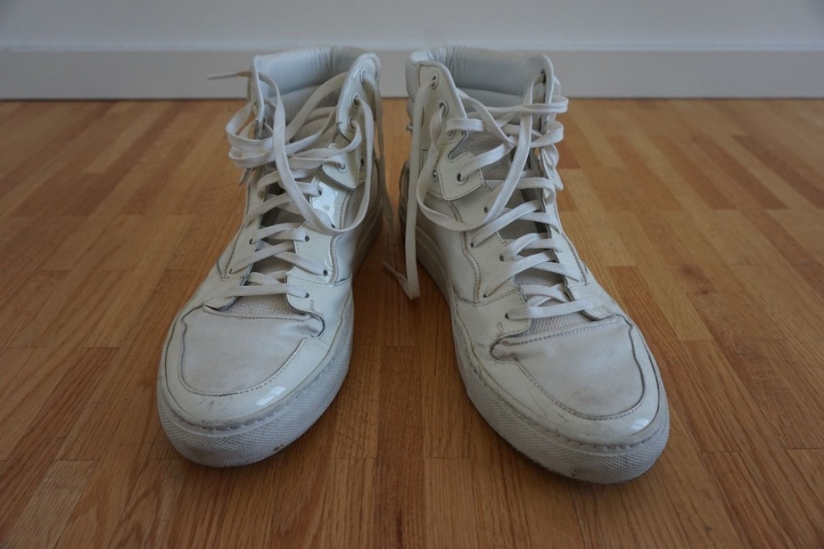 RARE Triple White High Tops EU40 - 4