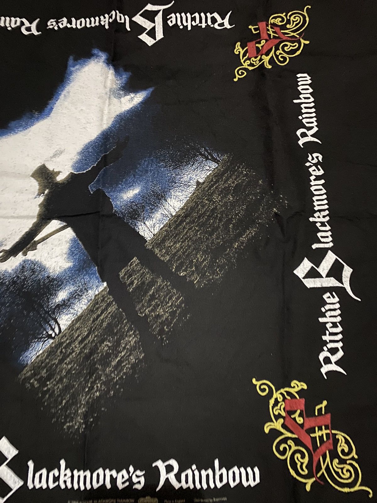 Rock Band - Deadstock 90’s Ritchie Blackmore’s Rainbow Handkerchief - 5