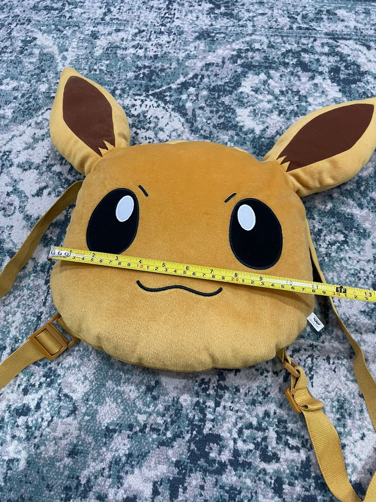 2019 Pokemon Eevee Big Face Pocket Monster Plush Bagpack - 7