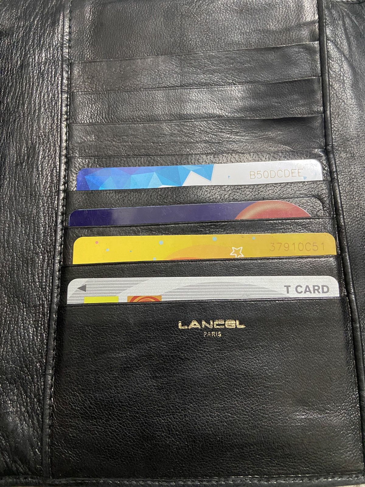 Lancel Paris Long Wallet Genuine Leather - 6