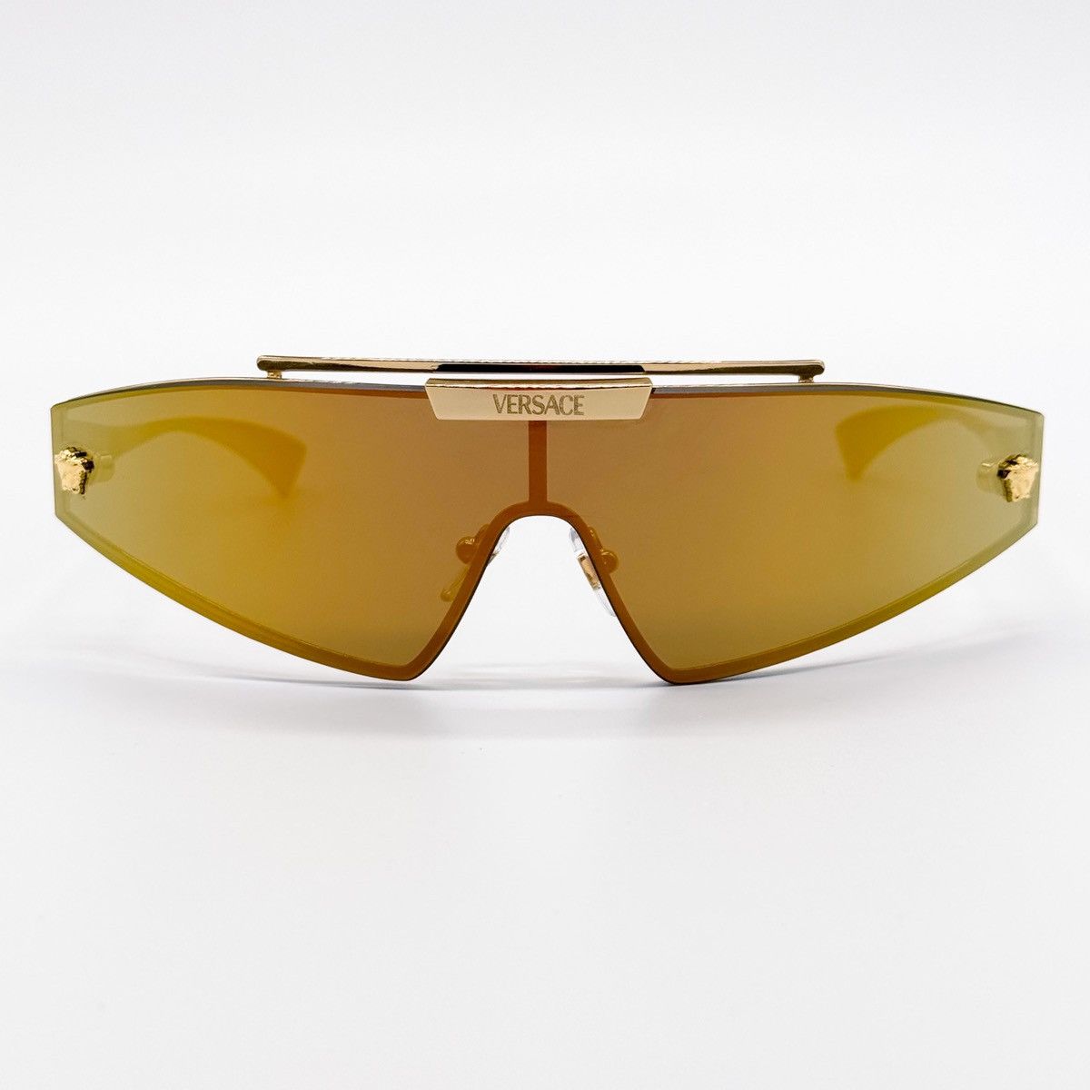 NEW VERSACE VE2265 1002/87 SHIELD MOD 2265 GOLD SUNGLASSES - 4