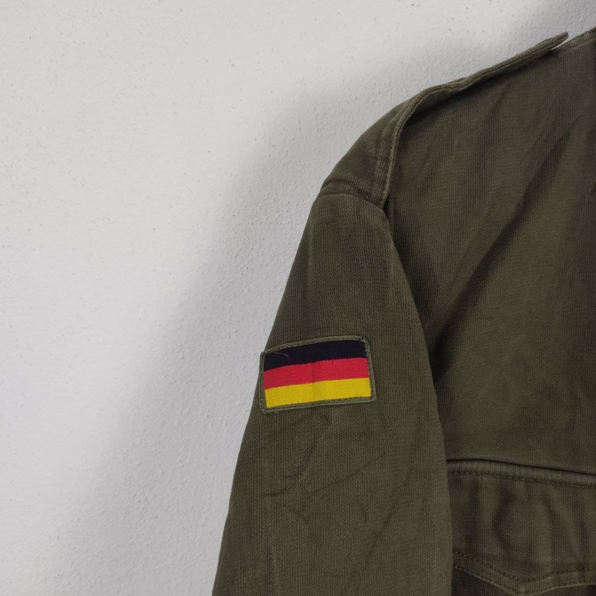 Military - Germany Army Flag Olive Green Shirt Jacket - 7