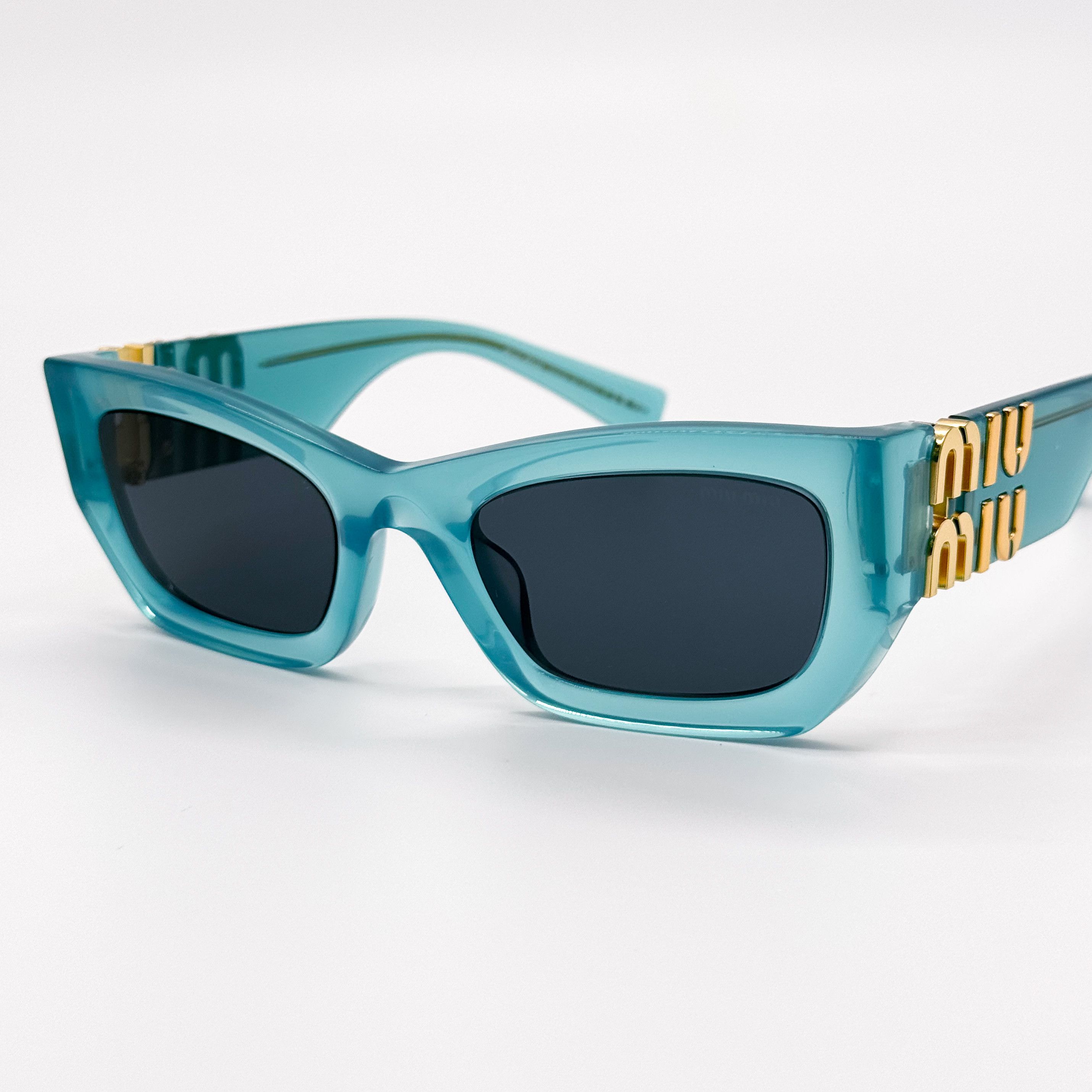 NEW MIU MIU MU 09WS 19L09T BLUE MU09WS 19L09T SUNGLASSES - 5