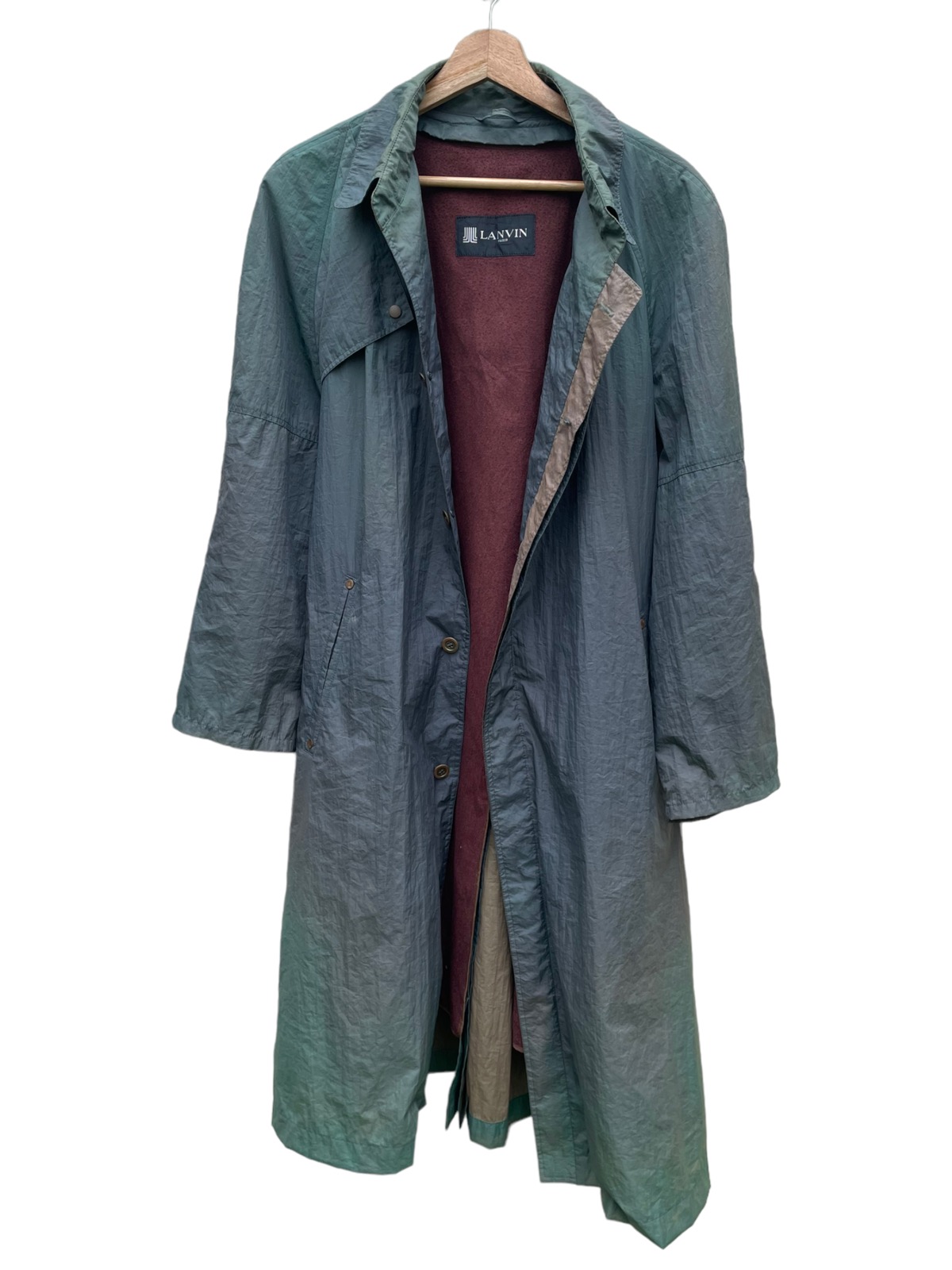 💥 LANVIN PARIS Trench Coat Long Coat Jacket - 1