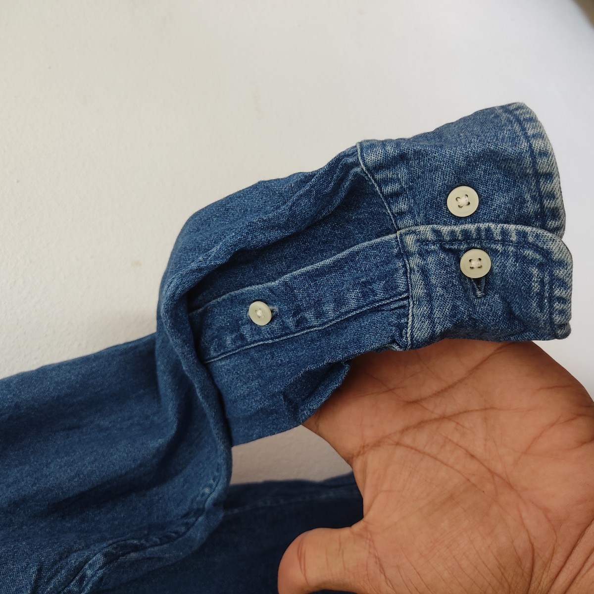 Chaps - Denim Jeans Vintage Long Sleeve Shirt - 5