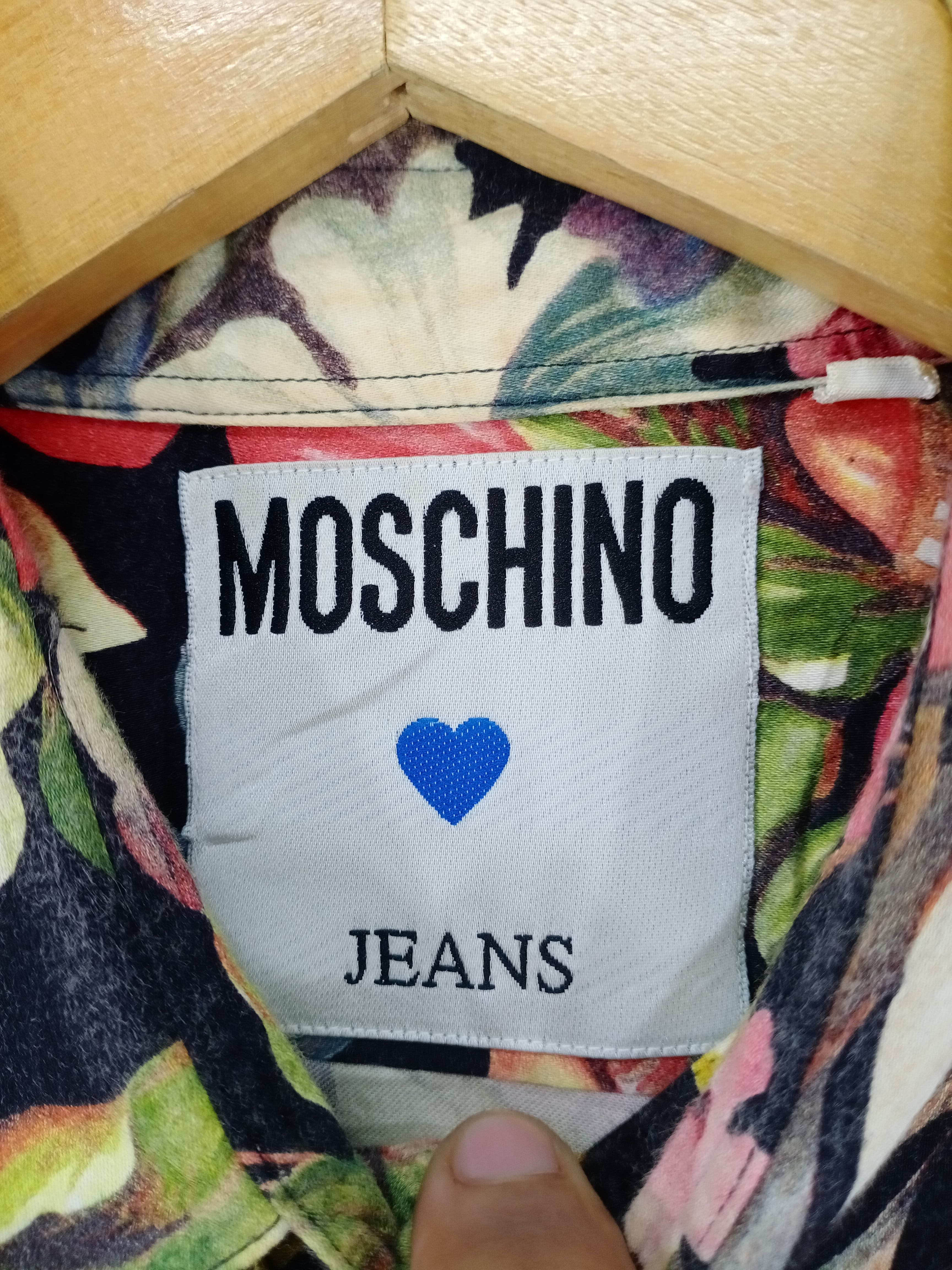 💥RARE💥Moschino Jeans Floral Fullprint Button Ups Shirt - 8
