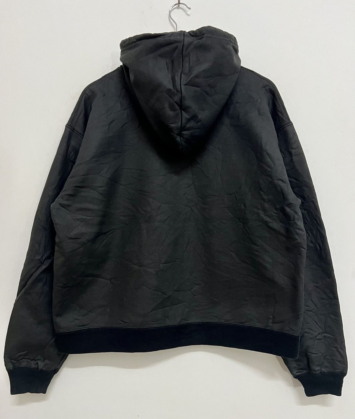 A.P.C BLACK WAX HOODIE SWEATSHIRT - 14