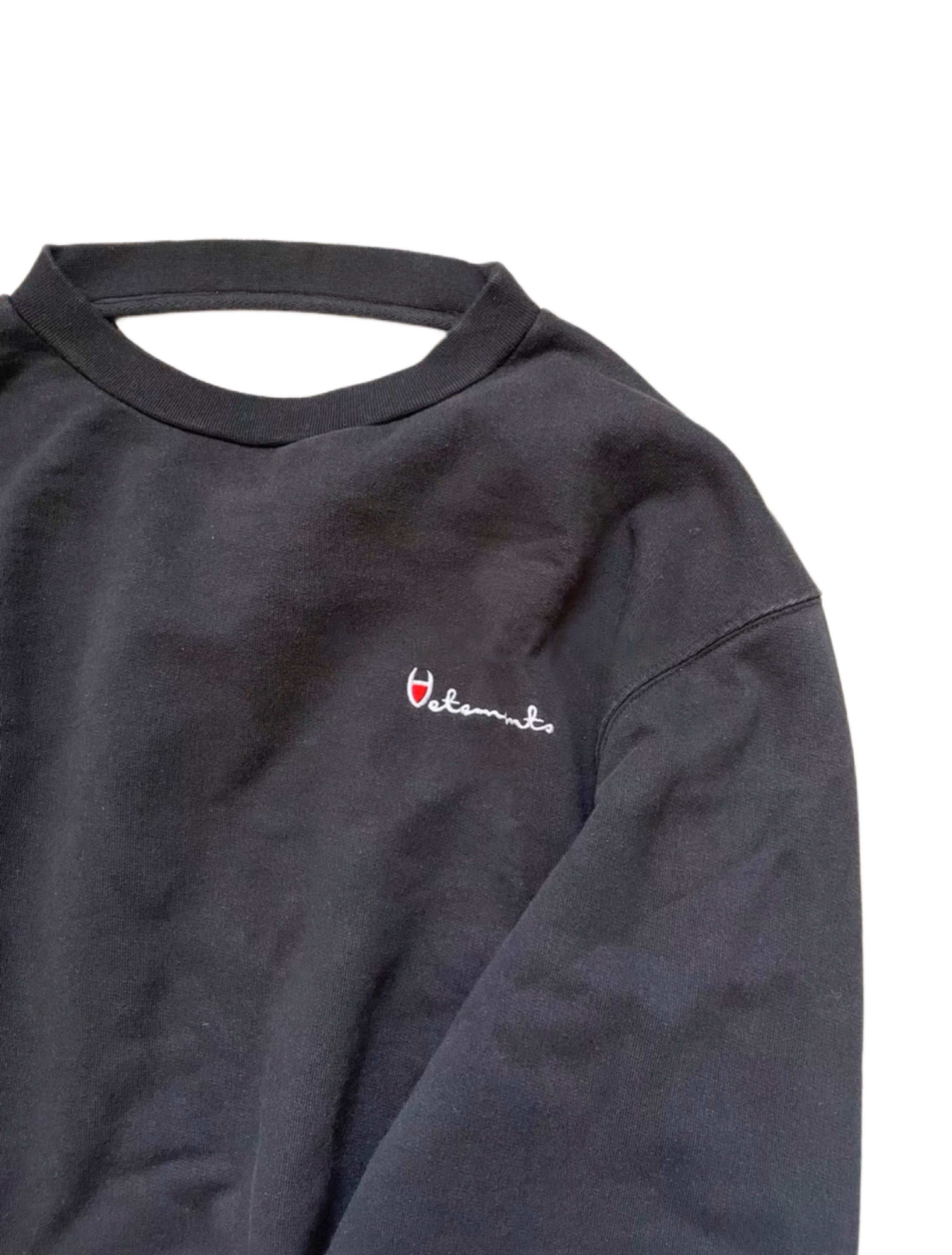 Grey Vetements X Champion Crewneck Vetements X Champion 2017