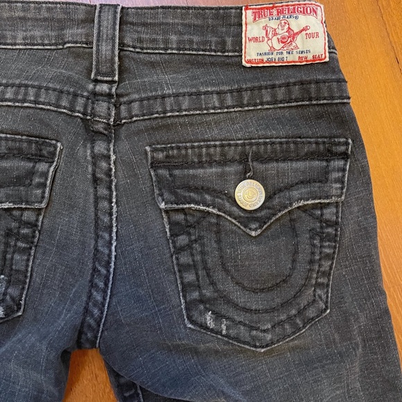 True Religion Vintage Washed Black Joey Jeans y2k - 9