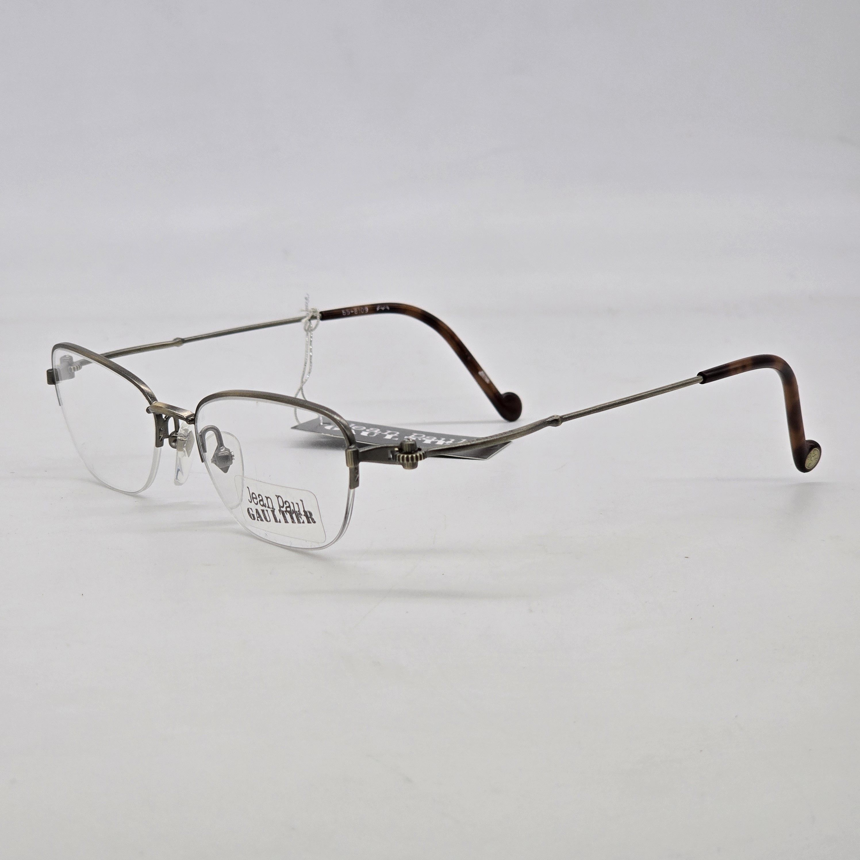 Vintage - Jean Paul Gaultier - 90s Half-Rim Clockwork Glasses - 1