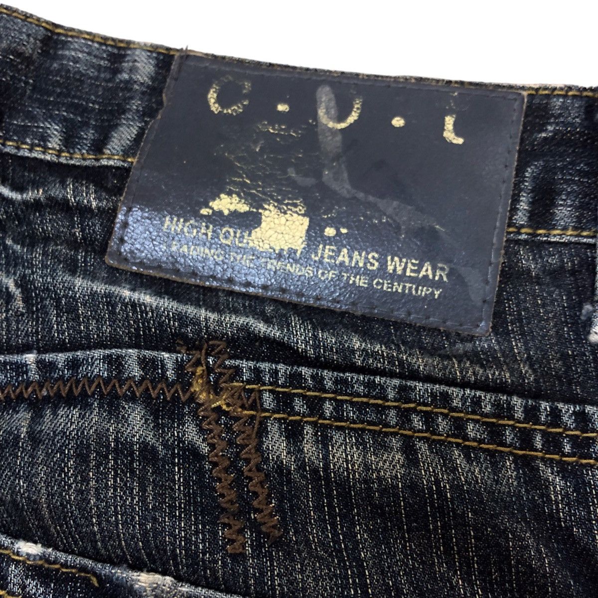 Japanese Brand - C.o.t jeans japan patchwork distressed denim pants - 9