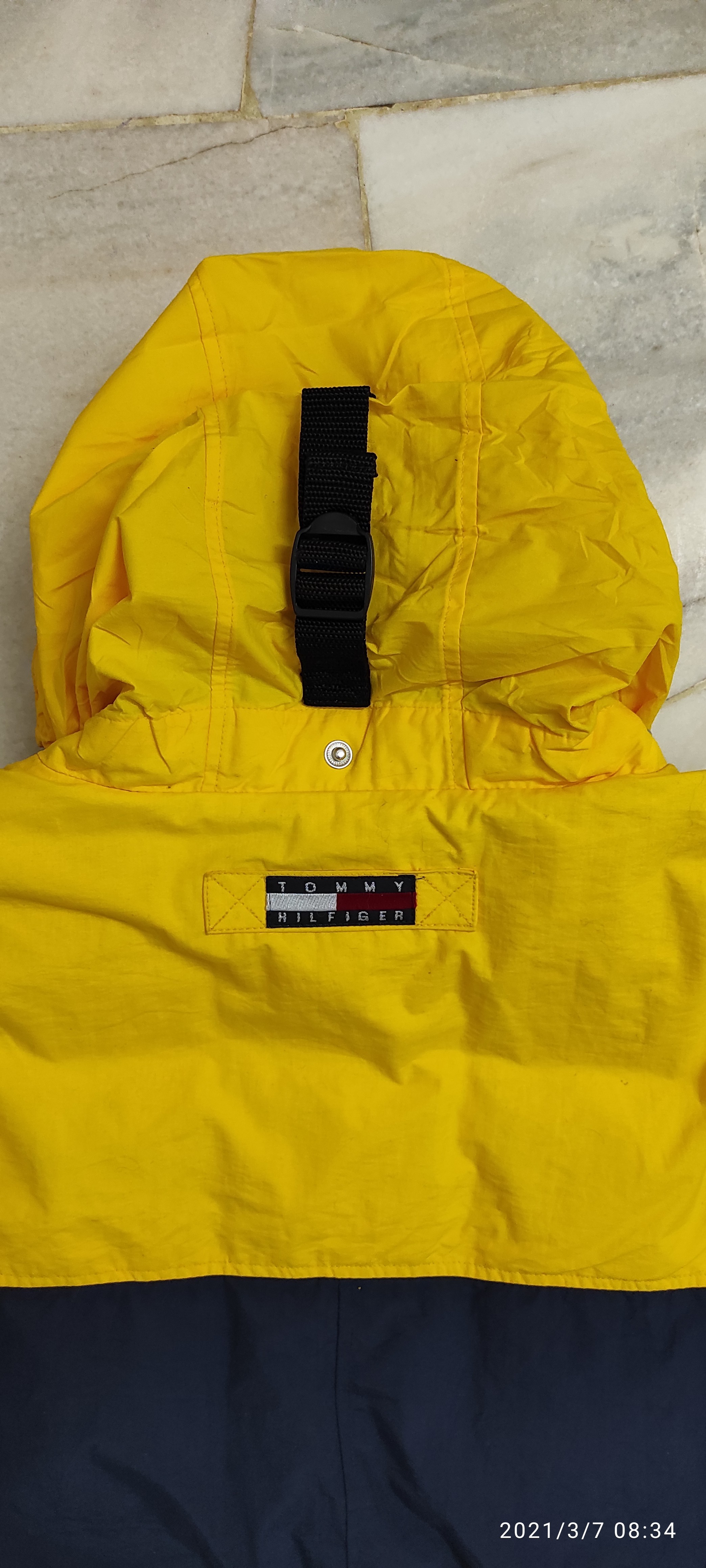 Tommy Hilfiger - Vintage 90's Tommy Hilfiger Duck Down Puffer Anorak hidden coat Jacket - 16