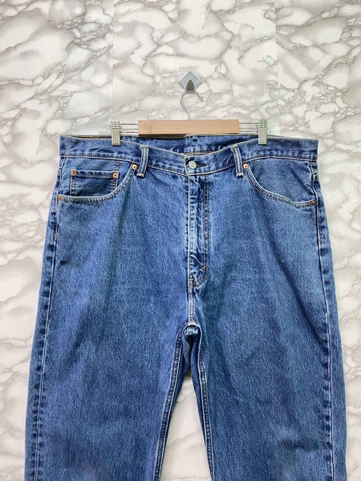 Vintage - Levi's 550 Blue Denim Distressed Jeans - L9 - 3