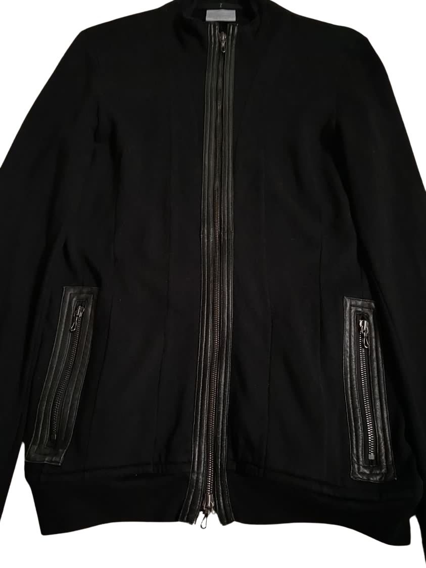 AW08 LEATHER GIZA ZIP UP - 6