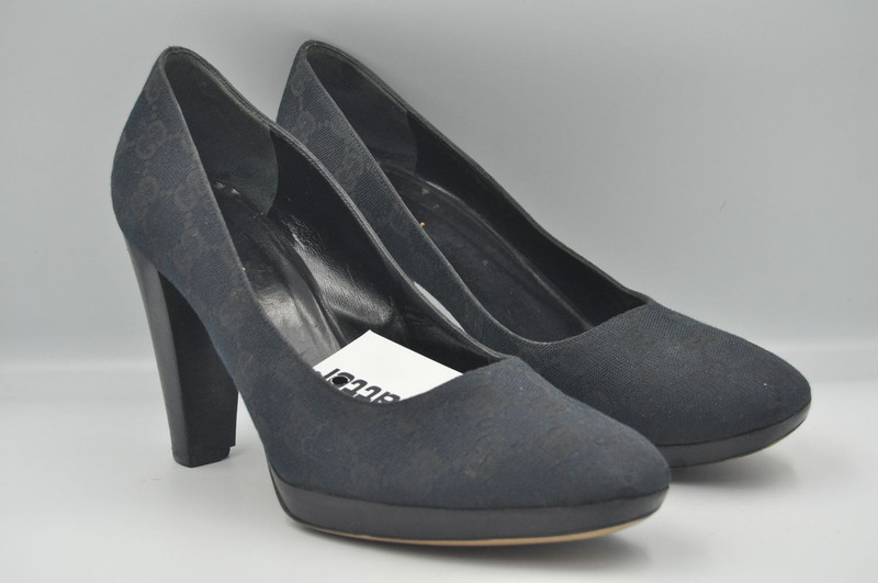 Gucci - Monogram Heel Pumps - 1