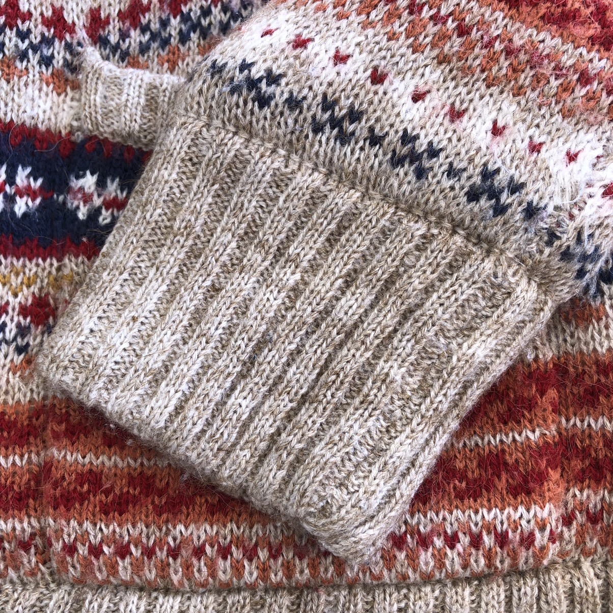 Japanese Brand - Cardigan Hoodie Navajo Knit Fleece Lining - 9