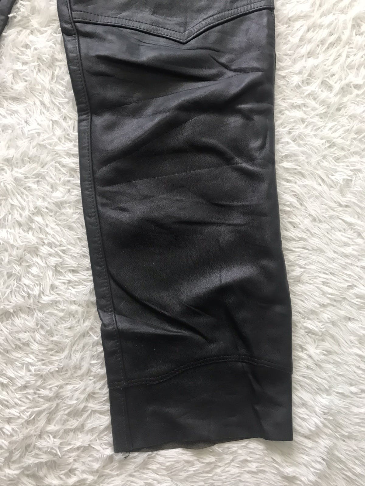 Schott NYC Motorcycle Leather Chaps Pant - 4