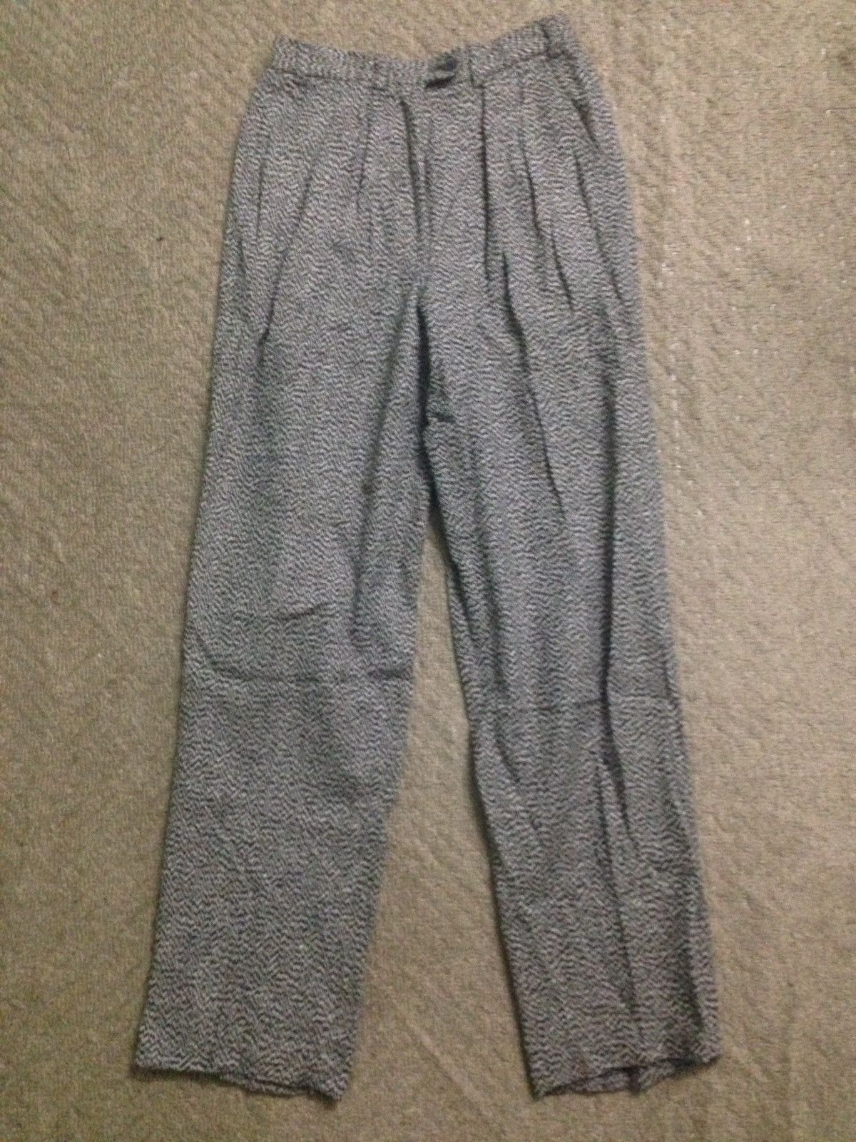 Vintage Giorgio Armani Wool Pants Made In Italy -R6 - 1