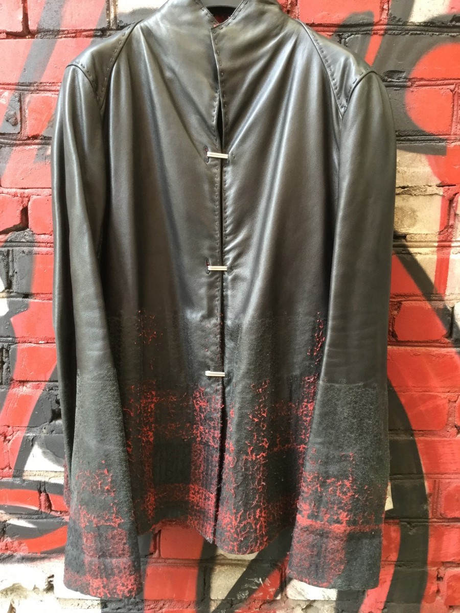 Yohan Serfaty - Bonded leather & wool jacket. Like Julius, Yamamoto jackets - 6