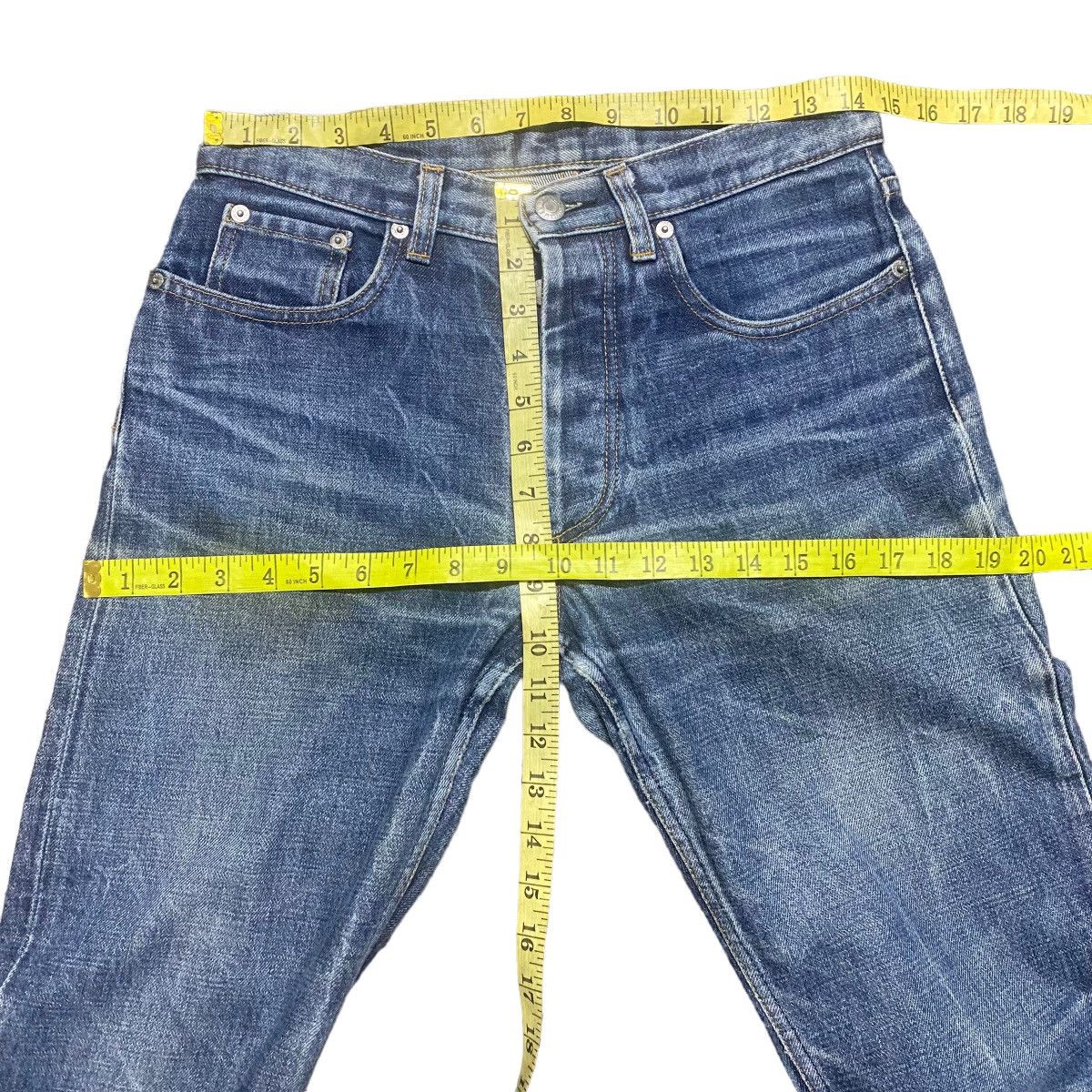 1999 Helmut Lang Classic Raw Italian Cut Jeans - 15