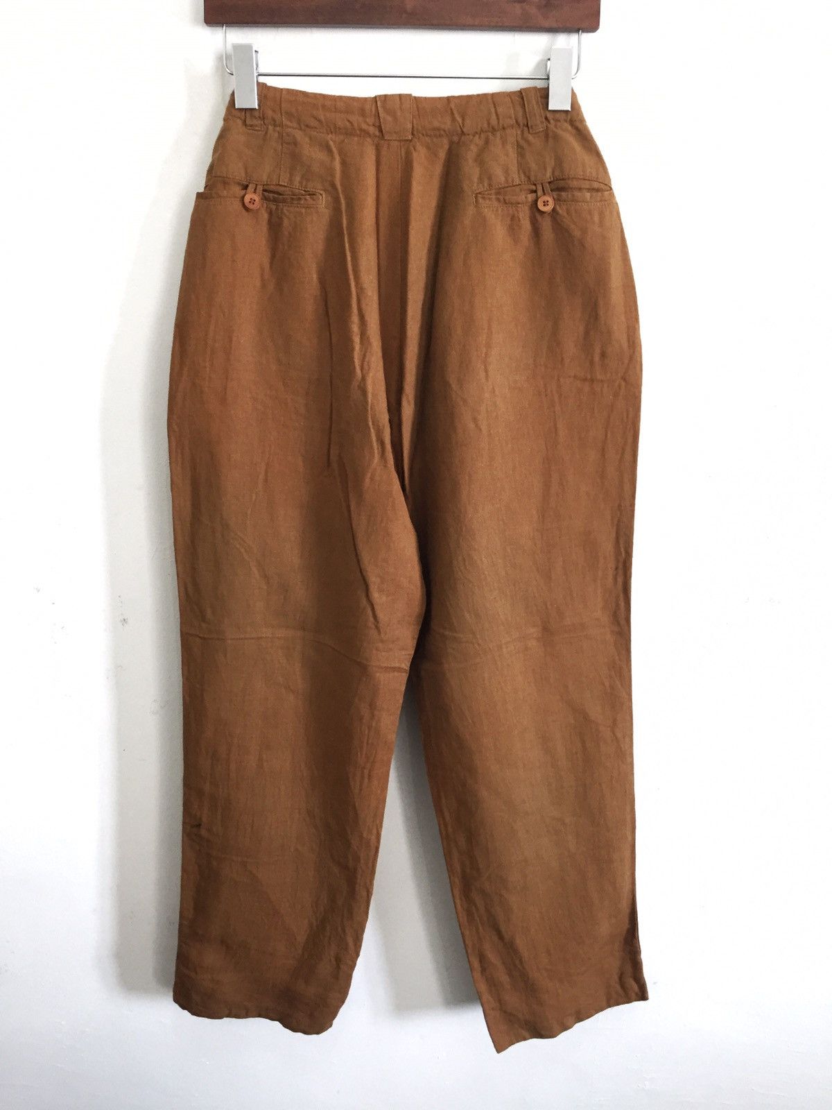 OG CP Company 🇮🇹 Brown Baggy Wide Leg Linen Pants - 3