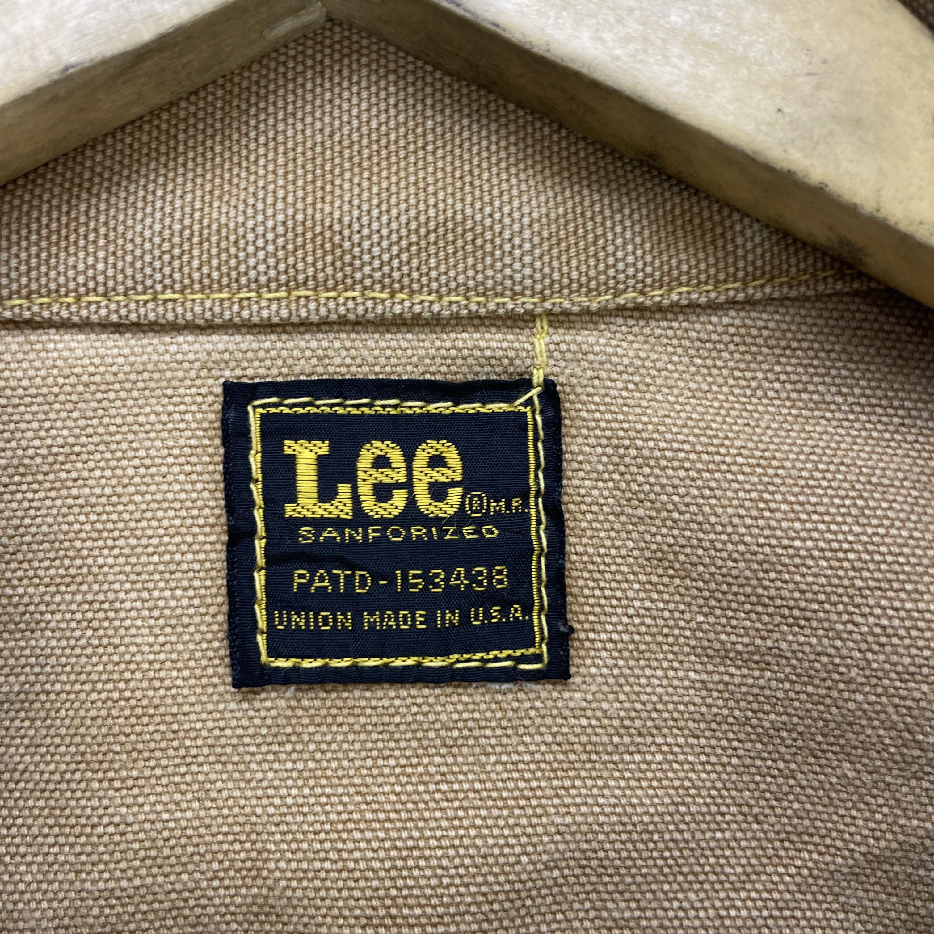 Vtg Lee Sanforized Trucker Crafted Denim Jacket - 3