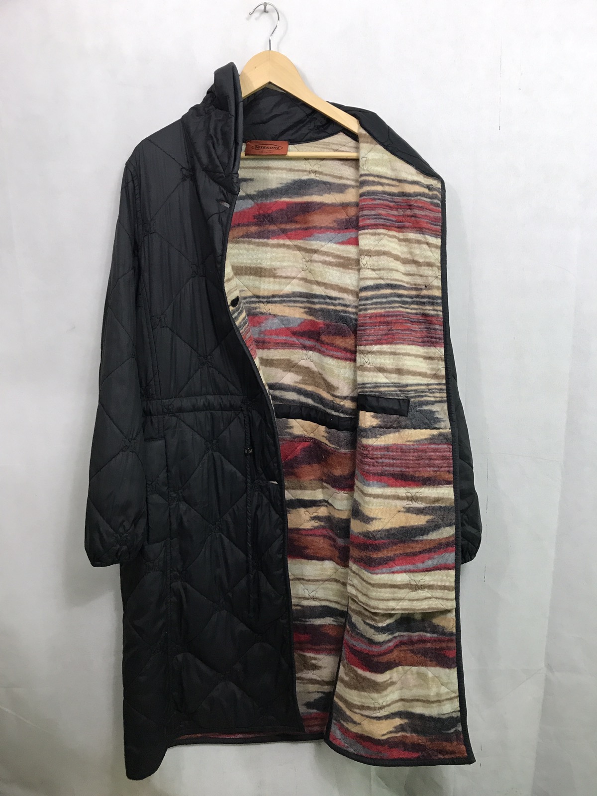 🔥MISSONI MOHAIR LINED QUILTED LONG COAT MADE IN ITALY - 3