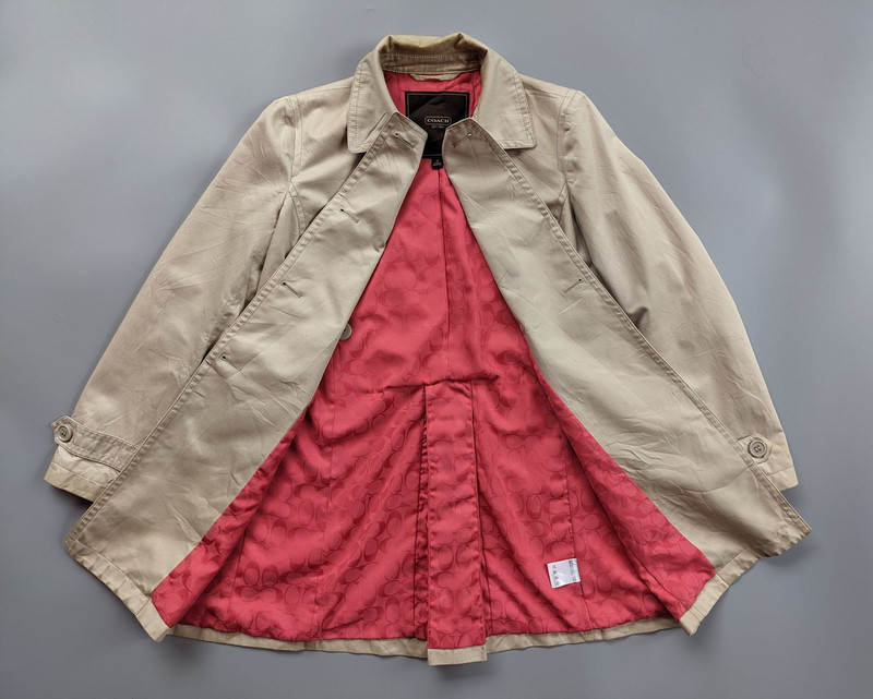Coach trench coat monogram jacket - 1