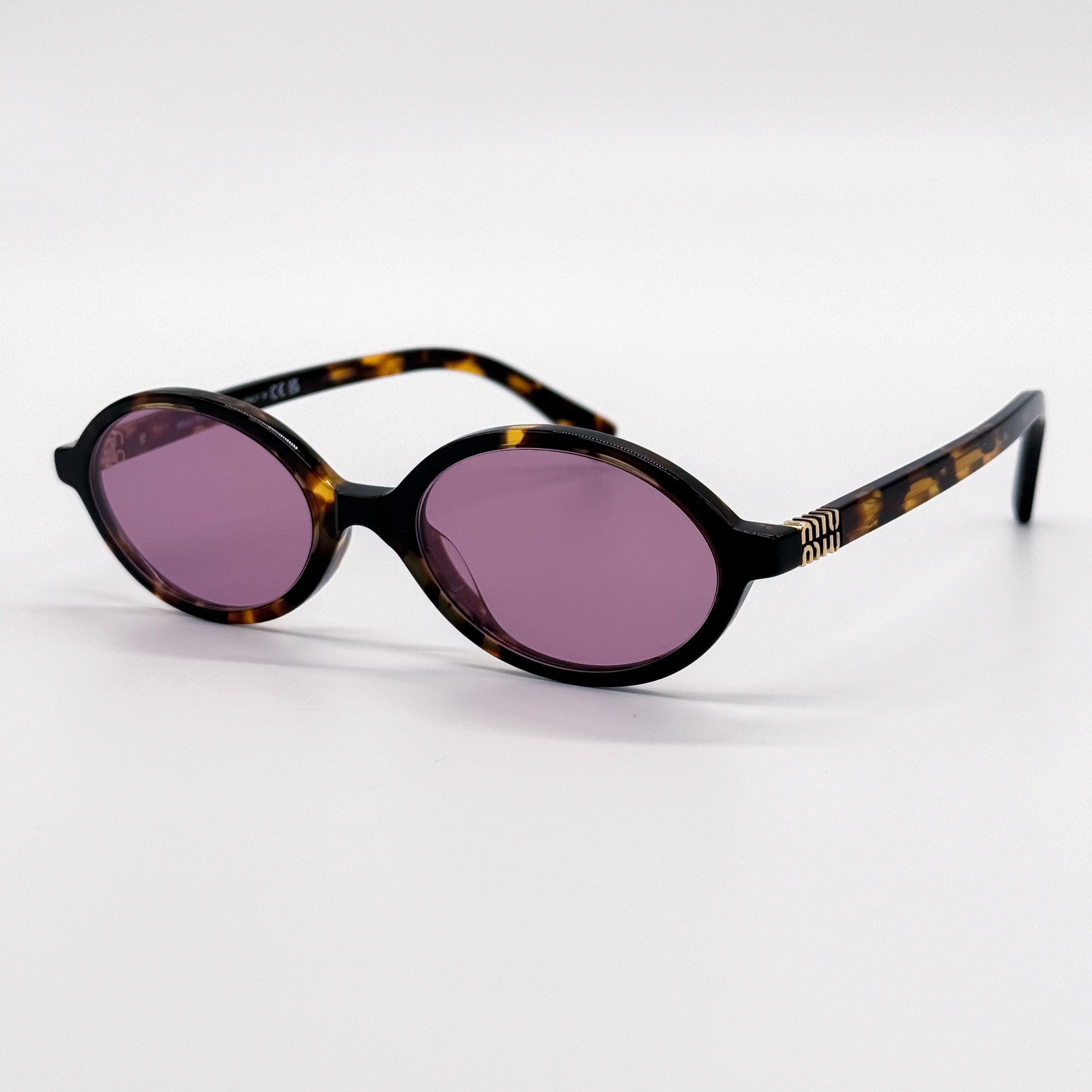 NEW MIU MIU SMU 04Z VAU50D OVAL SUNGLASSES MU04ZS VAU50D - 3