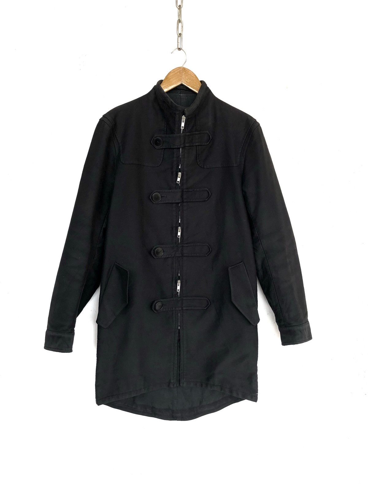 FW02/03 Goth Mandarin Collar Tactical Coat Jacket - 3