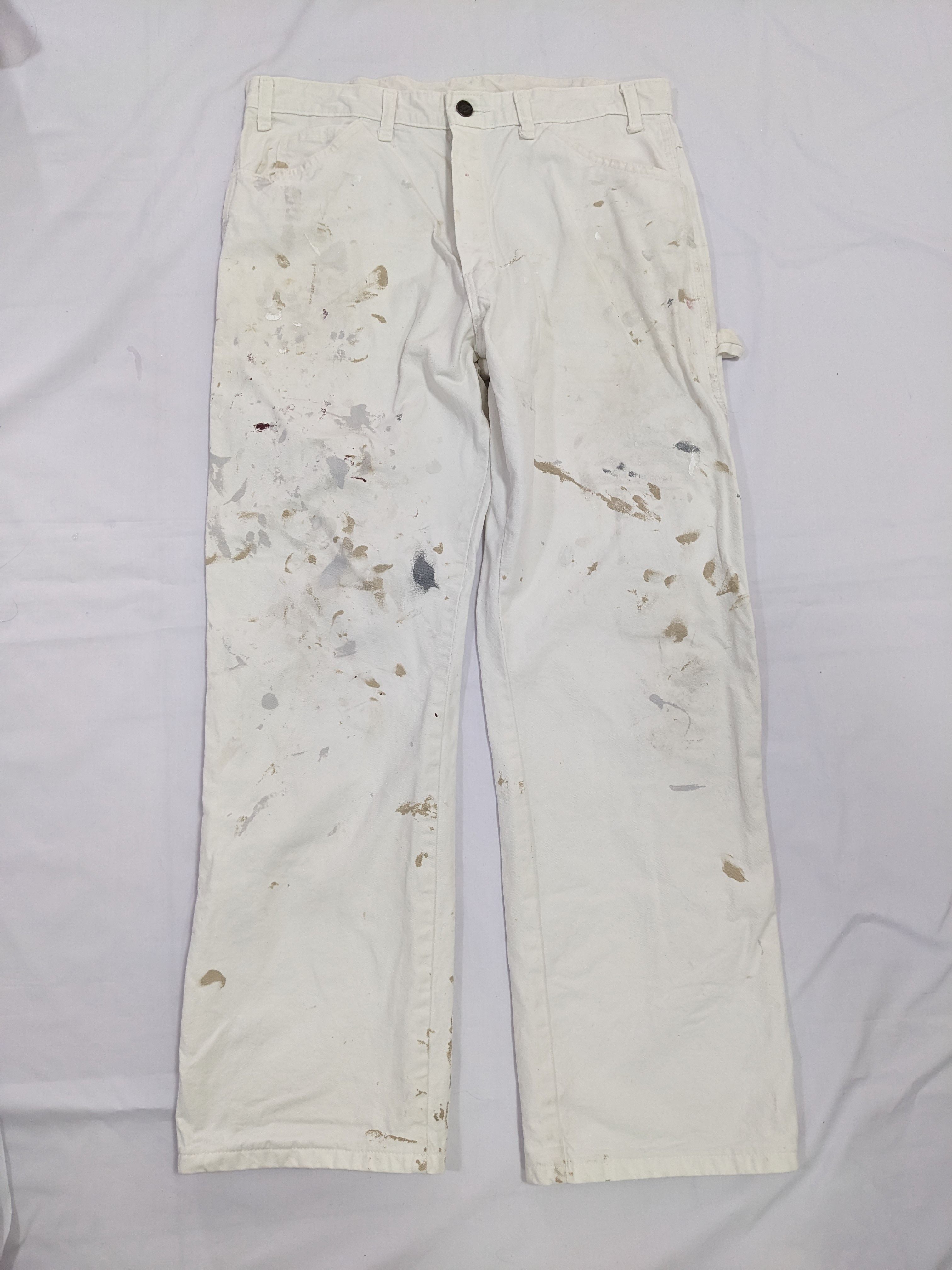 Vintage Dickies White Painter Carpenter Pants - 1