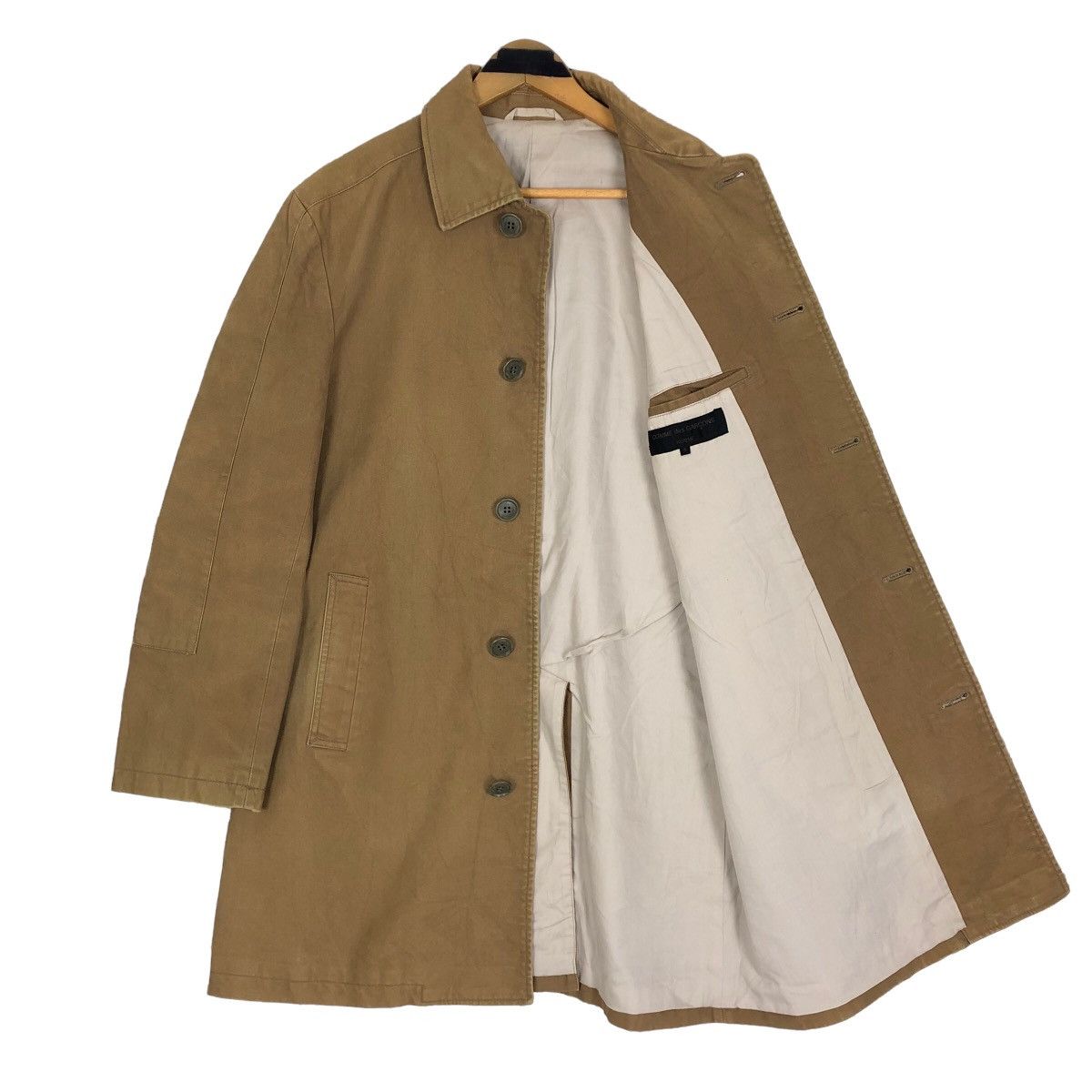 Vintage 90s Comme Des Garcons Homme 1990AW Car Coat - 12