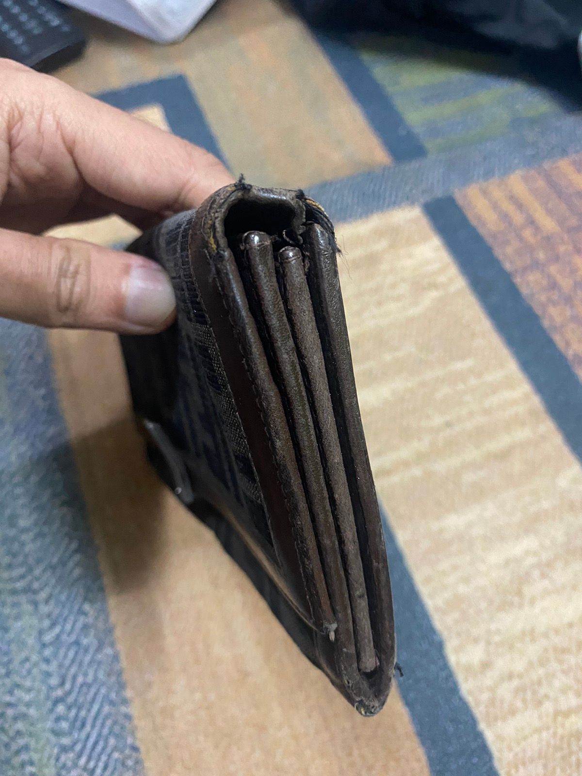 Authentic Fendi Zucca Monogram Long Wallet - 6