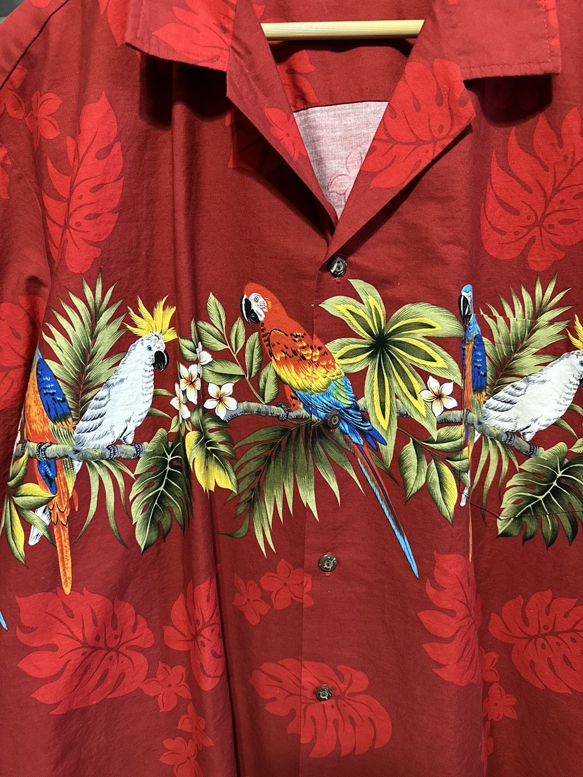 Vintage All Over Print Hawaiian Shirt XXL - 3