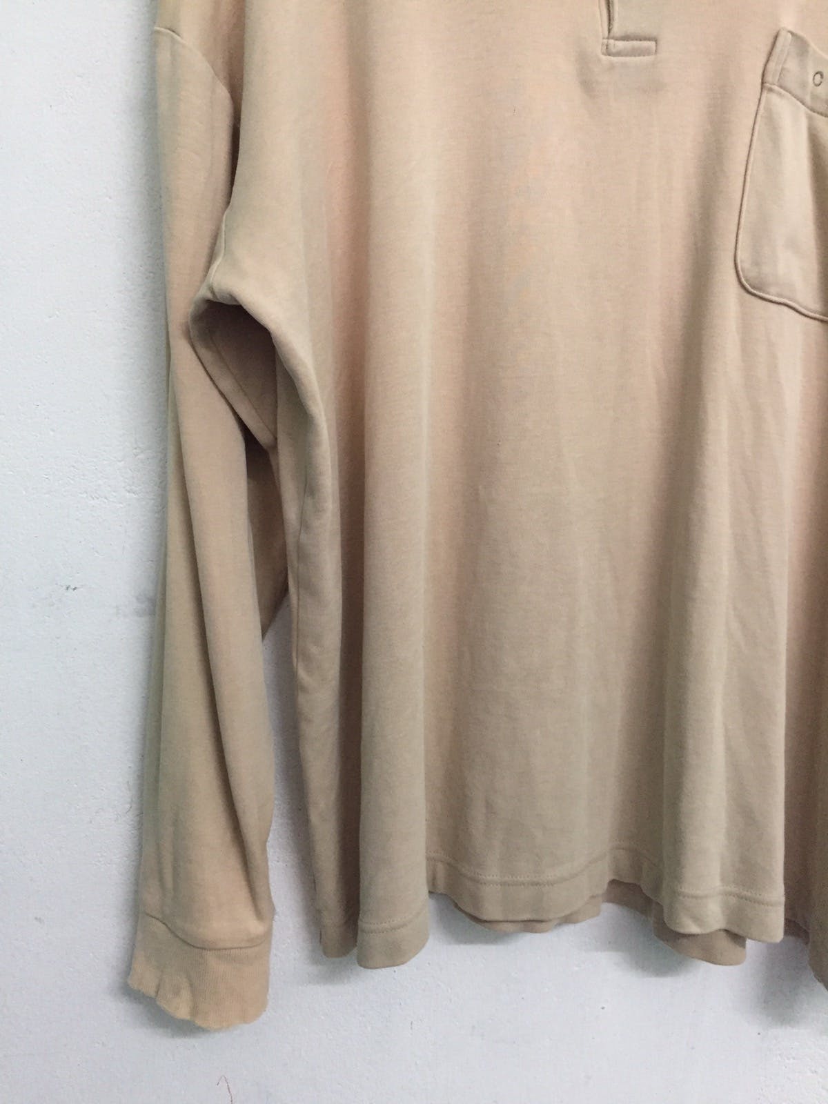 Faded CELINE Button Sweatshirt/Long Sleeve Shirt - 4