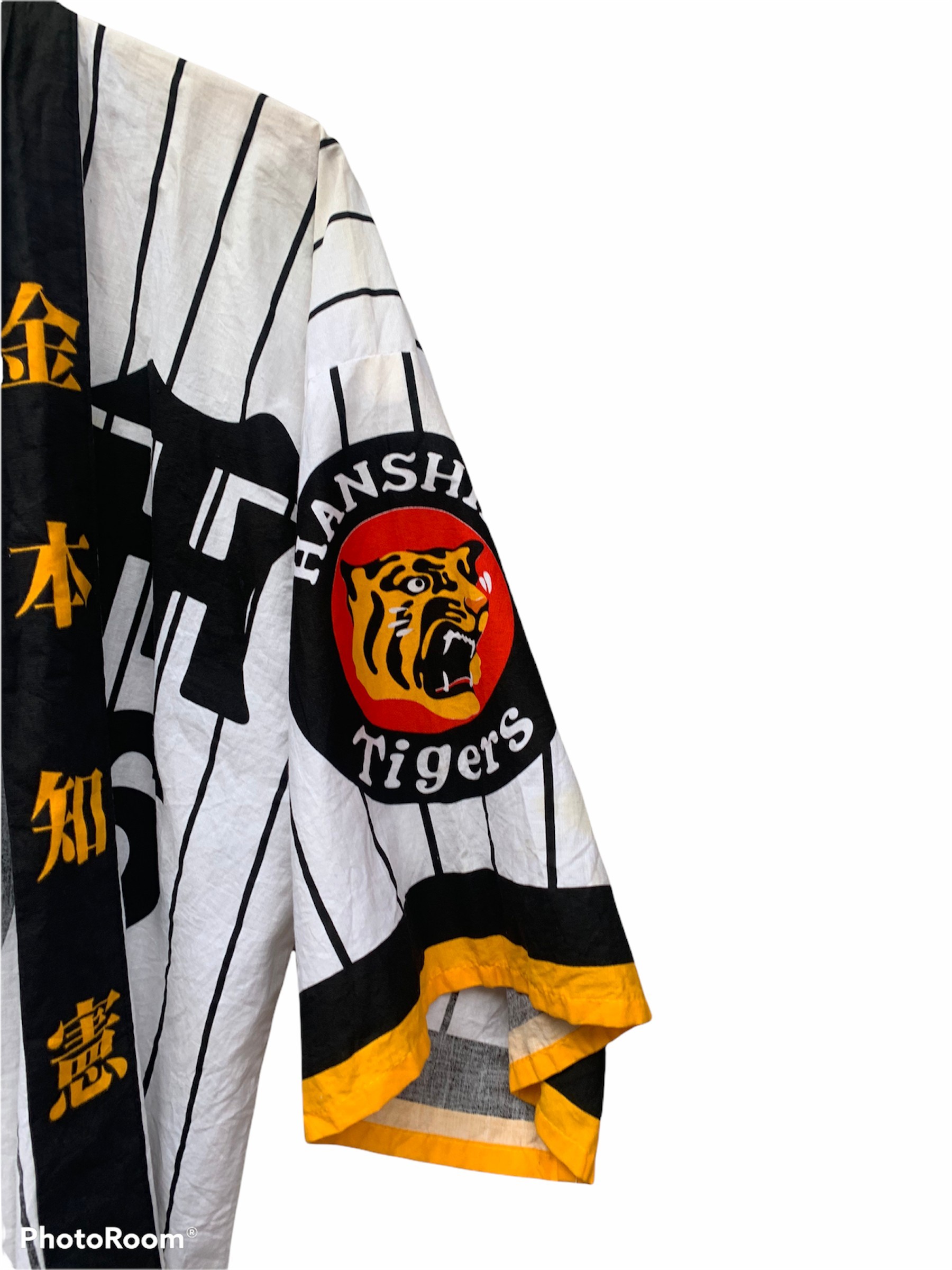 Sportswear - Vintage Hanshin Tigers Kanemoto 6 Japan Baseball Team Hanten - 8