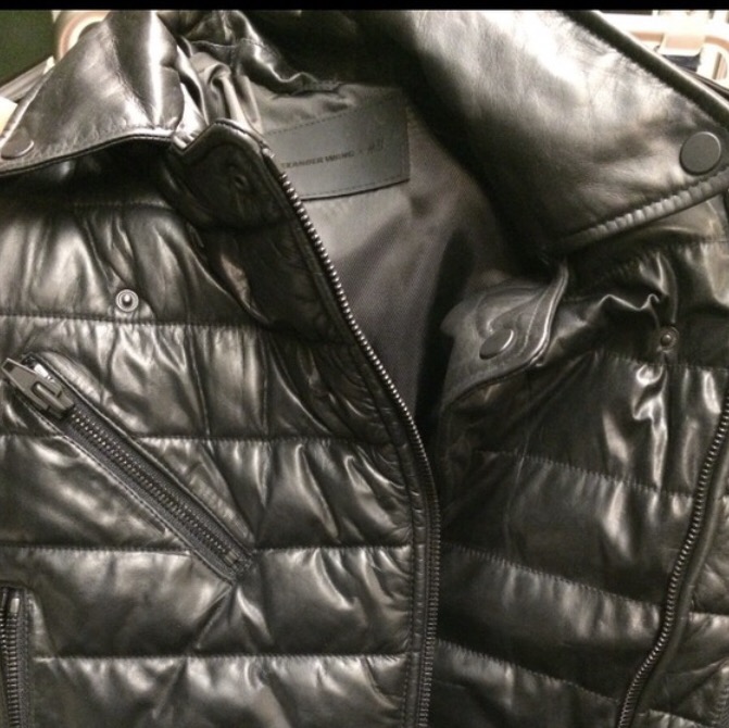 Rare Alexander Wang x H&M Padded Leather Biker Jacket - 6