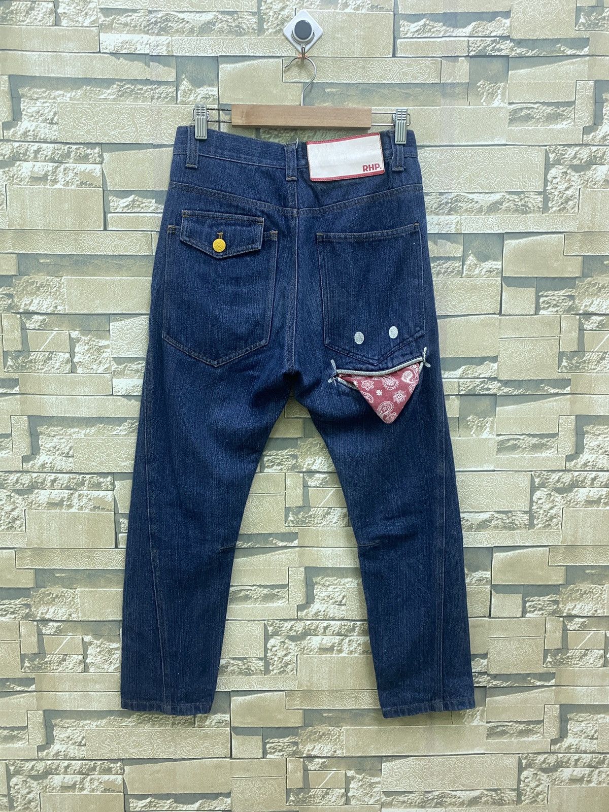 Designer - UPSMILE X RHP Smiley Pocket Hysteric Glamour Style Denim - 1