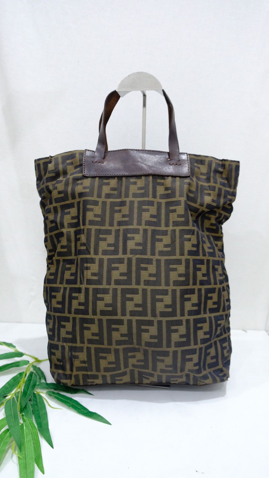 Vintage FENDI ZUCCA tote bag brown - 3