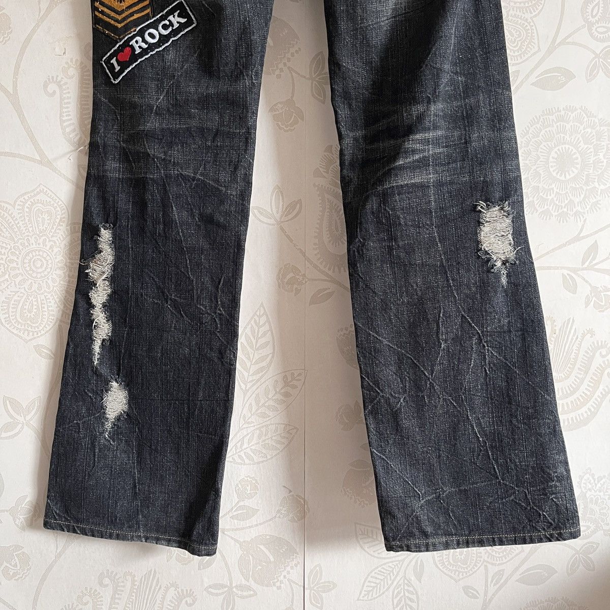 Buzz Rickson's - Rare Distressed Undercover Double Waist Buzz Spunky Jeans - 15