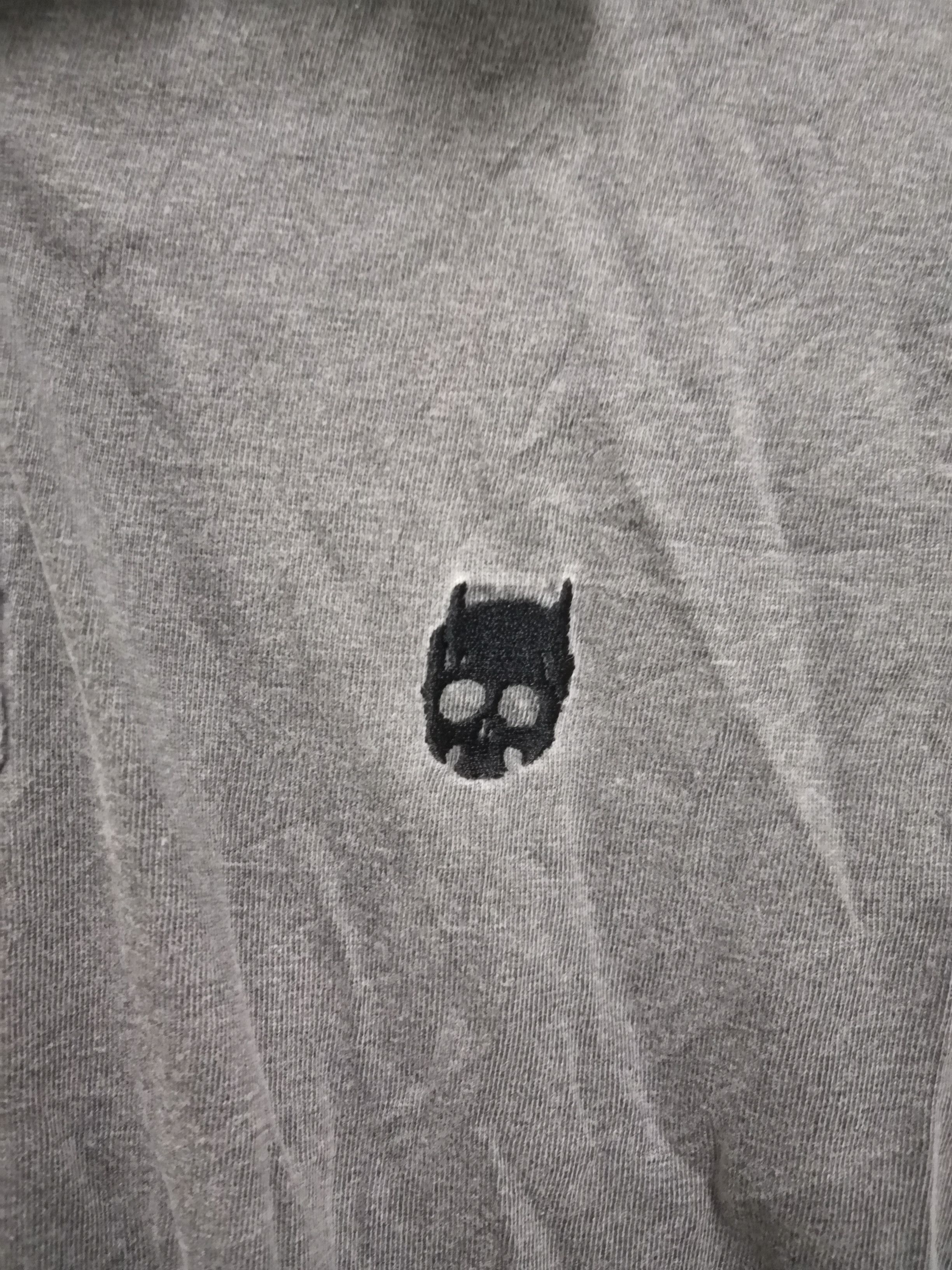 Japanese Brand - The Executive Skull Logo Mens Gray Polo Shirt - 2