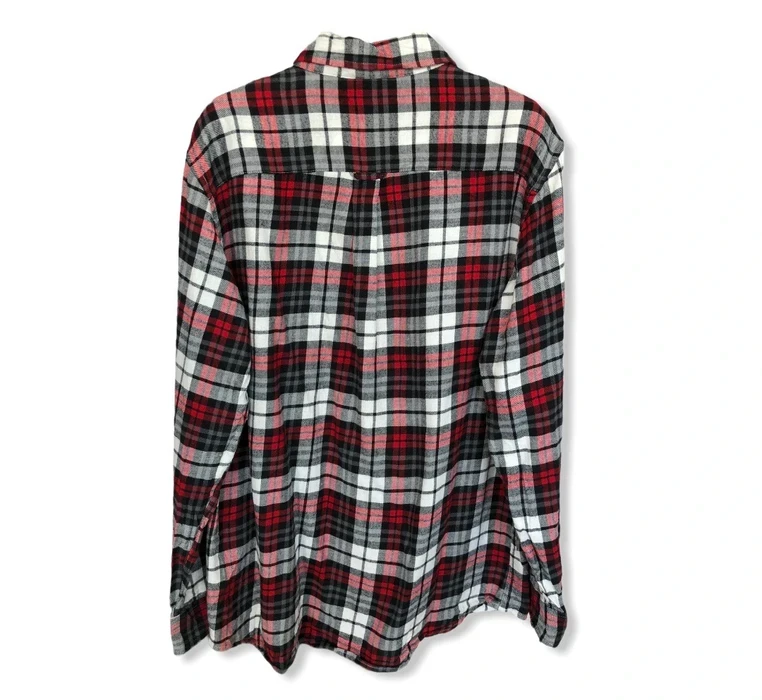 Chaps - Chaps Checked Plaid Tartan Flannel Shirt 👕 - 3
